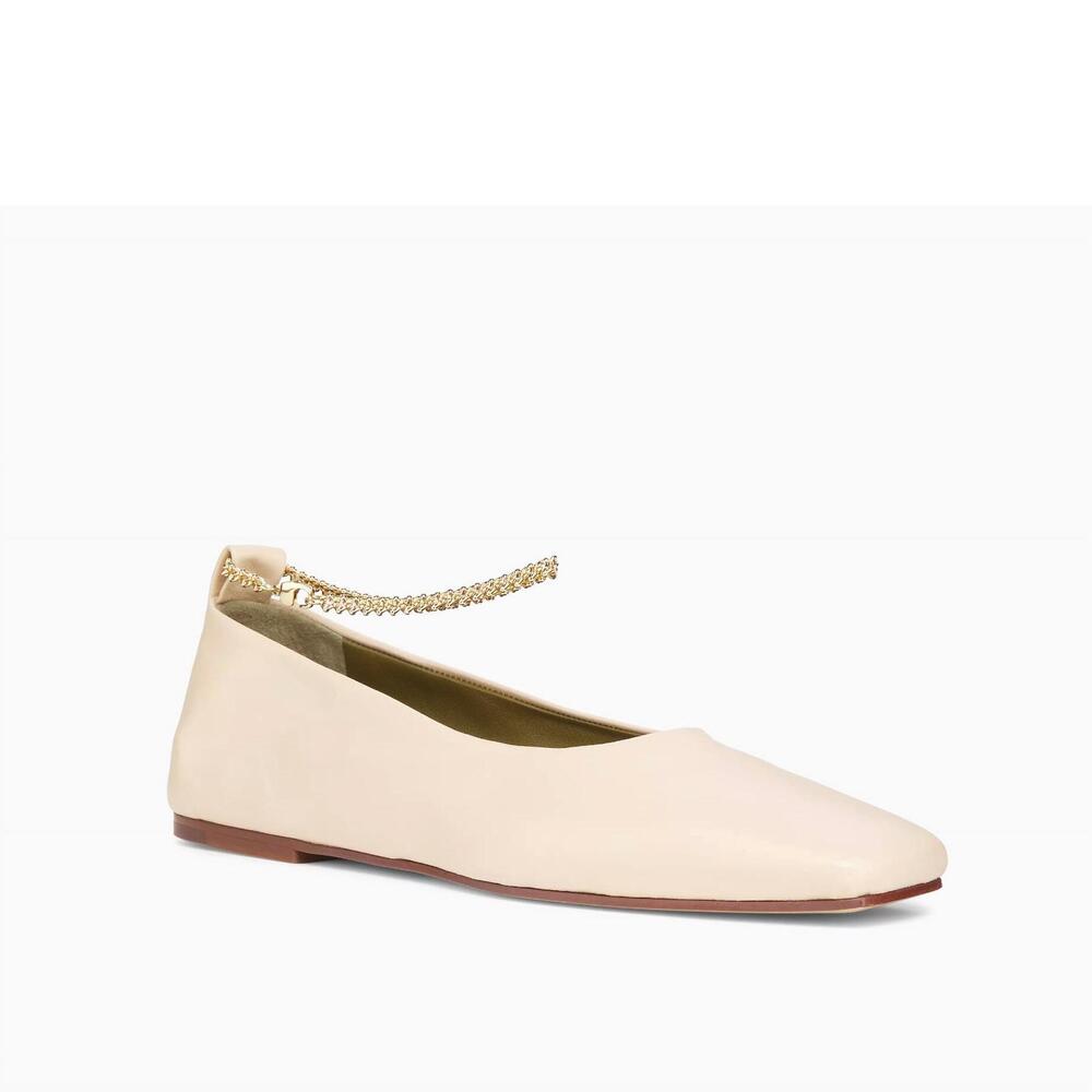 NEW MARIA LUCA women's augusta ballet flats in light beige